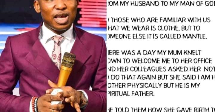 My Mother Kneels To Greet Me – Pastor Blessed Agochukwu Boasts (Photo) 