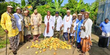 Governor Ben Distributes New-Improved Variety of Cocoa Pods To Farmers