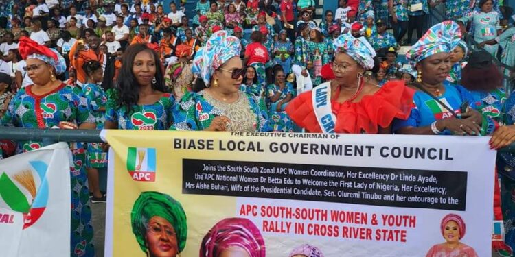 Aisha Buhari, Oluremi Tinubu, Linda Ayade and Betta Edu Host APC Women Rally