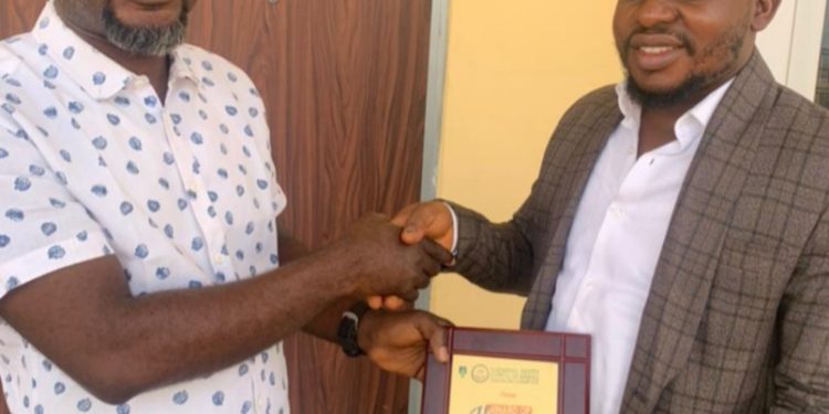 NYCN Present Akah Pius With Honourary Award
