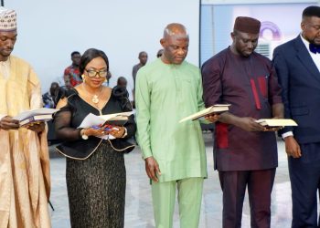 Ayade swears in first non-indigene Muslim Commissioner, 12 others in Cross River