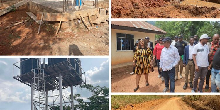 CRS Deputy Governor, Prof Esu, Commissioner Stella Odey, Obanliku Chairman, Hon Inde Inspect LGA Projects