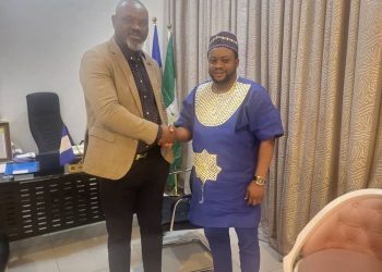 Assumption of Duty: Dr. Beshel meets Governor’s Chief of Staff, Head of Service, PS Science and Technology.