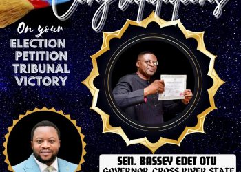 A significant achievement for democracy – Dr. Beshel congratulates Gov Otu on the Tribunal victory.