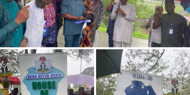 C’River Speaker commissions new Assembly signpost. Commends Gov Otu for moral support.