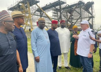 Senators Asuquo Ekpenyong, Eteng Williams, Others Inspect Snake Island Fabrication Facility