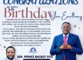 Dr. Beshel Felicitates Governor Otu on 64th Birthday