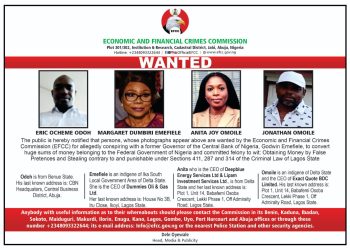 Emefiele’s wife, three others declared wanted by EFCC