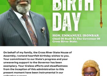 Birthday Anniversary: Speaker Ayambem celebrates Governor’s Chief of Staff – Hon. Ironbar