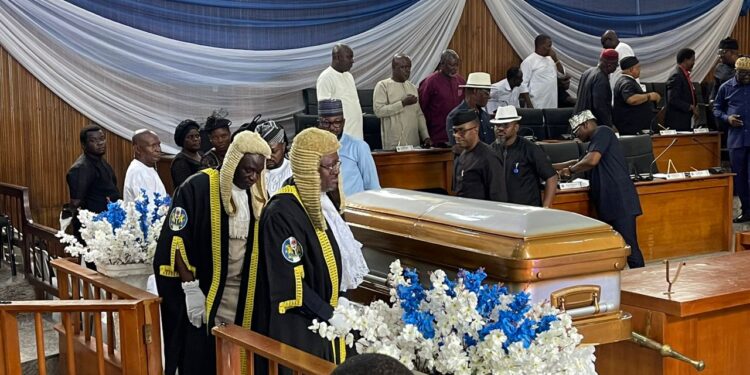 Speaker Ayambem extols late Barr Ekpeyong, as Assembly holds a Valedictory Session