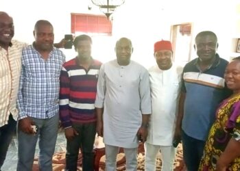 Deputy Speaker Hon. Agabi extends a condolence visit to Engineer AKeke and Mrs Akpo