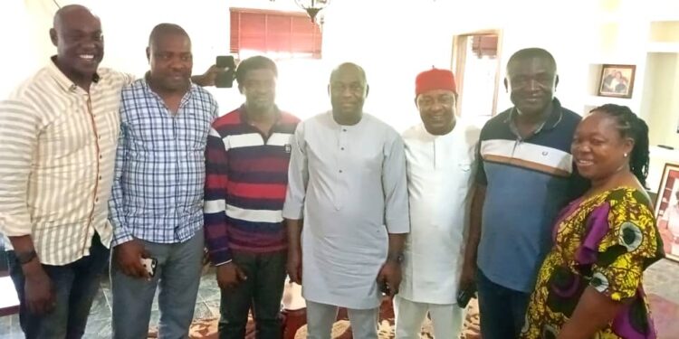 Deputy Speaker Hon. Agabi extends a condolence visit to Engineer AKeke and Mrs Akpo