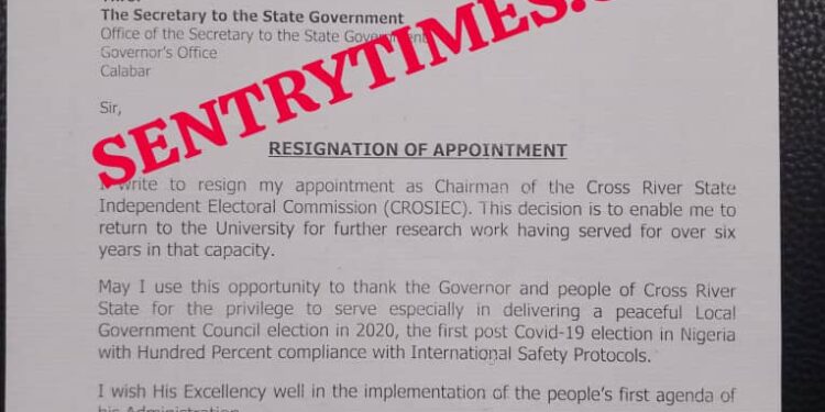 Breaking: Ushie Resigns as CROSIEC Chairman