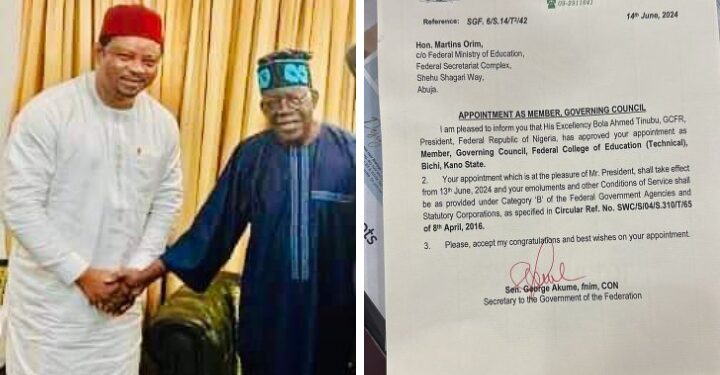 “My gratitude knows no bounds,” Chief Martin Orim thanks President Tinubu, Governor Otu.