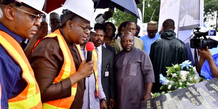 Gov Otu performs groundbreaking for Calabar-Obudu railway line construction
