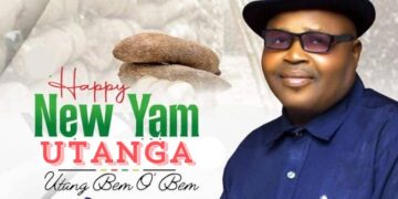 Obanliku APC Frontline Chairmanship Aspirant Chief Sunny Celebrates With Utanga People on Their New Yam Festival