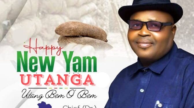 Obanliku APC Frontline Chairmanship Aspirant Chief Sunny Celebrates With Utanga People on Their New Yam Festival