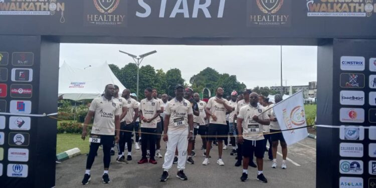 Calabar Walkathon 5.0: Over 2,000 fitness enthusiasts stage 12km rally against suicide, depression