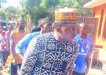 Excitement, Streets Agog as Youths Receive Efenji Nicholas Ahead of Bekwara New Yam Festival.