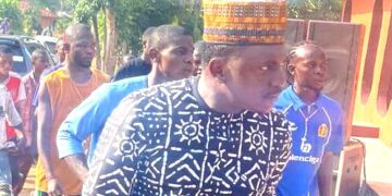 Excitement, Streets Agog as Youths Receive Efenji Nicholas Ahead of Bekwara New Yam Festival.