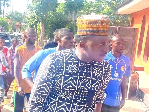Excitement, Streets Agog as Youths Receive Efenji Nicholas Ahead of Bekwara New Yam Festival.