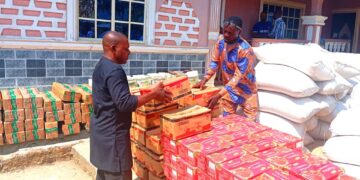 Yuletide: Again, Chairman of Obanliku, Hon. Ayang,  Distributes Food Items.