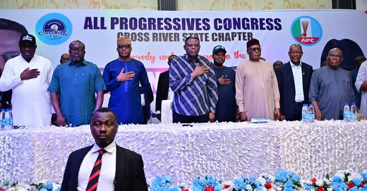 Speaker Ayambem Leads Lawmakers in Resounding Endorsement of Governor Otu, President Tinubu for 2027