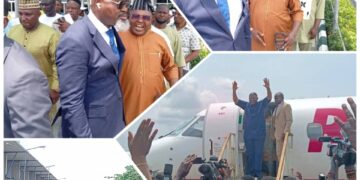 Obanliku Chairman Hon. Sunny Ayang Joins Enthusiastic C’Riveriansto Welcome Governor Otu Back to the State.