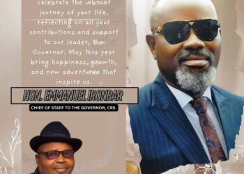 OBANLIKU CHAIRMAN, CHIEF SUNNY AYANG CELEBRATES HON. EMMANUEL IRONBAR ON HIS BIRTHDAY ANNIVERSARY 