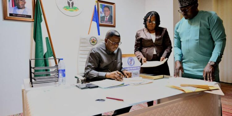 Speaker Ayambem Champions Legislative Reforms as Governor Otu Signs Three Landmark Bills into Law