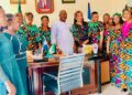 Hon. Chief (Dr.) Sunny Ayang Reiterates Dedication to Staff Welfare as He Hosts Obanliku Council Women Delegation