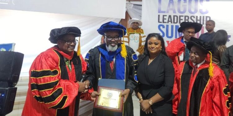Crown University Awards Chief of Staff Hon Ironbar Honorary Doctorate in Policy Studies