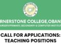 Cornerstone College Announces Teaching Vacancies and Opens Admissions for 2025/2026 Session
