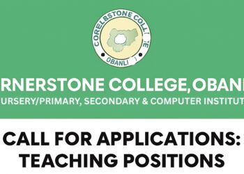 Cornerstone College Announces Teaching Vacancies and Opens Admissions for 2025/2026 Session
