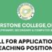 Cornerstone College Announces Teaching Vacancies and Opens Admissions for 2025/2026 Session