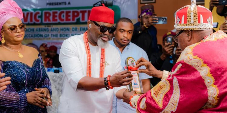 Otu Kinwang I: Deputy Speaker Agabi Congratulates Governor Otu’s Chief of Staff on Boki Chieftaincy Title