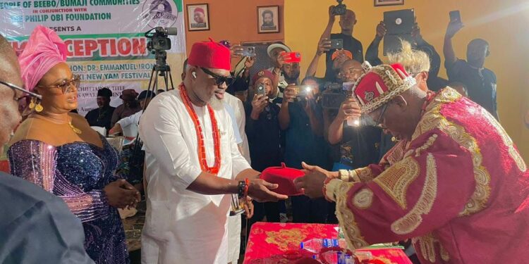 Speaker Ayambem Congratulates Gov. Otu’s Chief of Staff on Chieftaincy Title, Describes Recognition as Well-deserved