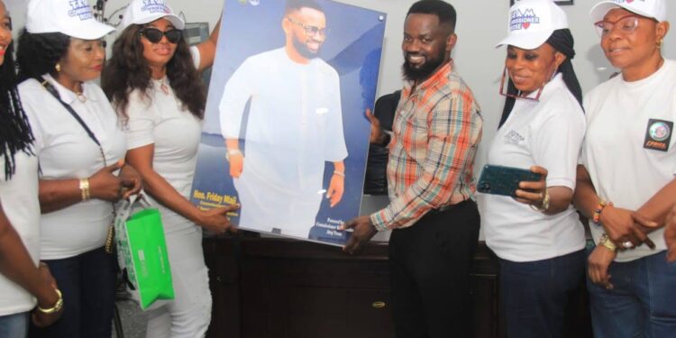 Team Prince Otu Ikom Women, Led by Commissioner Rose Atep, Pays Heartfelt Visit to Hon. Friday Ntaji.