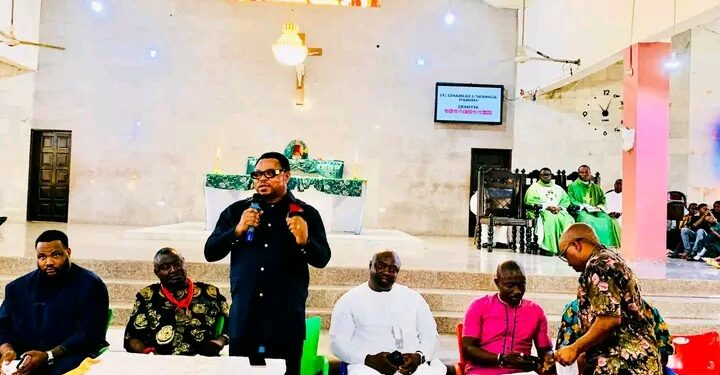 Hon. Martin Orim Graces St. Charles L’wanga Parish 2025 Harvest Thanksgiving in Calabar, Donates 500 Dollars