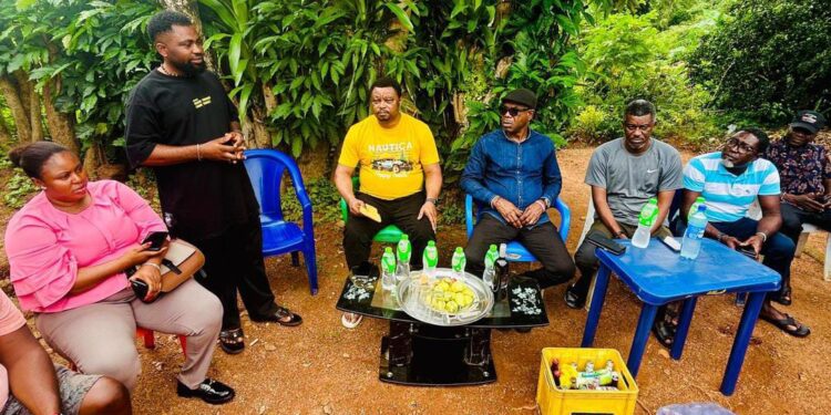 HON. MARTIN ORIM PAYS CONDOLENCE VISIT TO MR. CLETUS ALABE OVER FATHER’S DEMISE IN OBANLIKU