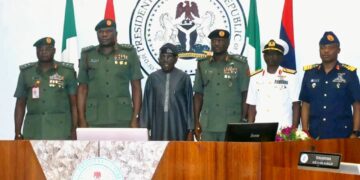 PRESIDENT TINUBU TO SERVICE CHIEFS: NO MORE EXCUSES, IT’S TIME TO DEFEAT TERRORISTS AND BANDITS