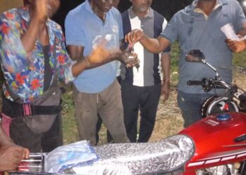 Cross River Speaker Ayambem Rewards Party Loyalty, Gifts Motorcycle to Ikom’s First APC Chairman, “Ten Ten”