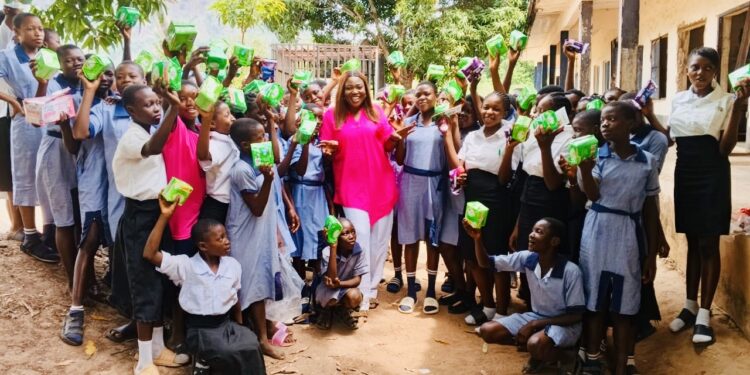 Obanliku Pupils Rejoice as Dr. Christy Ushie Distributes Uniforms, Sandals, and Sanitary Pads in Line With People’s First and Renewed Hope Agenda