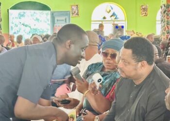 Hon. Martin Orim, in the Company of Senator Jarigbe, Other Political Associates, Lay Sister, Lady Josephine Ukpong, to Rest