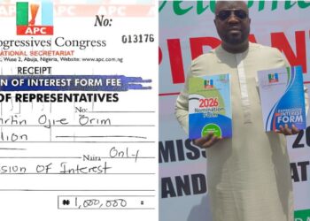 BREAKING NEWS: Hon. Martin Ojie Orim Picks APC House of Representatives Expression of Interest and Nomination Form