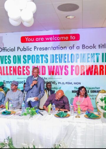 Sen Owan-Enoh Highlights Sports Reforms at Launch of Ikpeme’s Book on Nigerian Sports Development
