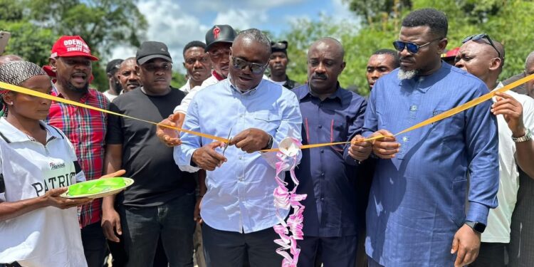 Speaker Ayambem Commissions Mmon Bridge, Commends Gov Otu’s Infrastructure Agenda