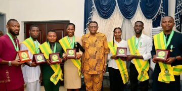 Gov. Otu Rewards Seven Cross Riverians with Automatic Employment, Business Grant Option for Presidential NYSC Honours